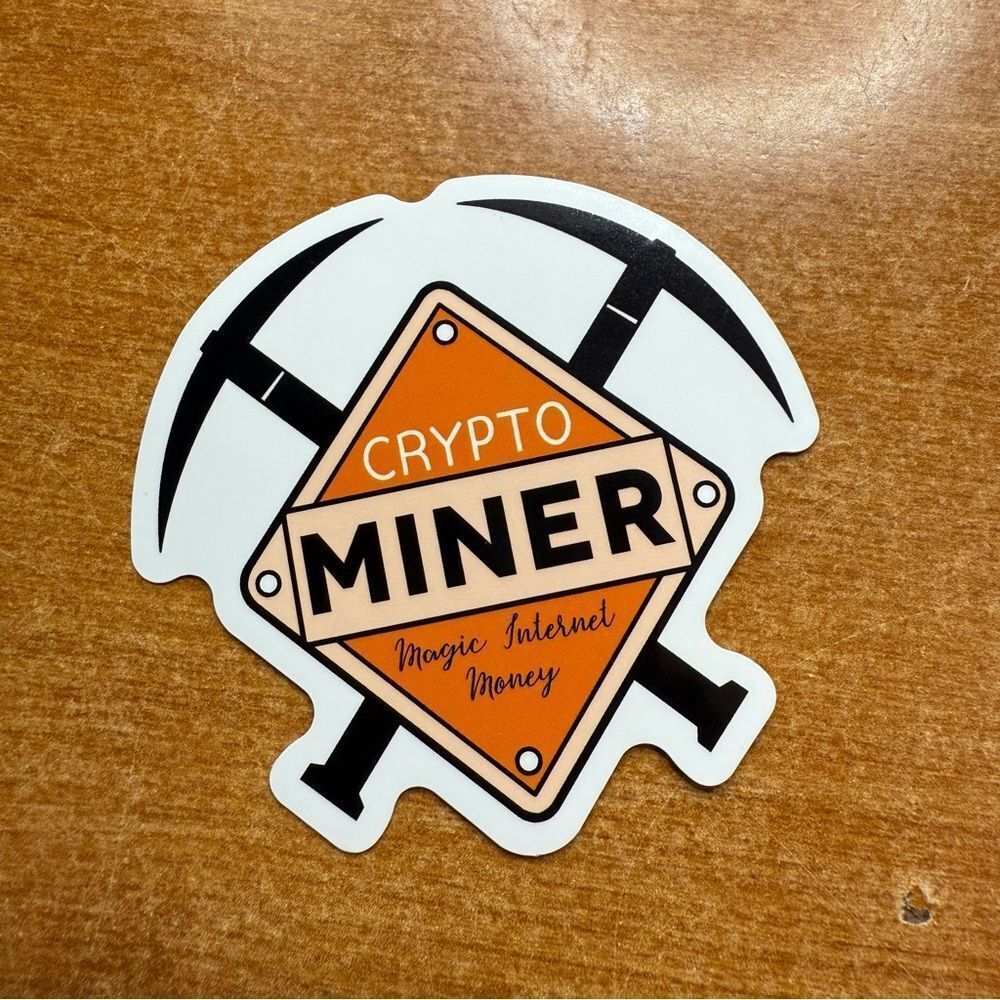 Crypto Miner Sticker‎
